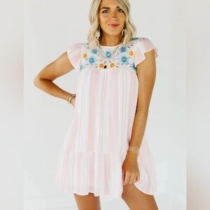 NWT Perch by Blu Pepper Mini Boho Dress, sold at Anthropologie- 1X or 2X